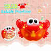 12 Song Musical Crab Frog Bubble Machine Maker Baby Children Bath Shower Toy_i