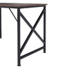 Vintage Industrial Style Metal Frame Wooden COmputer Desk Home Office PC Table