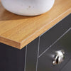 Graphite Grey Oak 2 Door Shoe Cabinet 1 Drawer Hallway Storage Cupboard