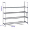 4 Tier Shoe Rack Shoe Tower Shelf Shoe Storage Organizer Cabinet Holds 16 pairs