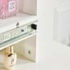 Dressing Table Make-Up Desk w/ Sliding Mirror Drawers Vanity Stool Set Bedroom