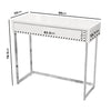 Small White High Gloss Console Table with Drawer - Tiffany TIFF047A