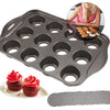 Deluxe 12 Mini Cheesecake Cup Cake Tray Non Stick Muffin Cupcake Baking Tin Pan