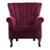 Chesterfield Button Wingback Fabric Armchair Studs Chair Orthopedic Luxury Seat