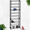 10 Tier Stackable Shoe Rack Storage Rack Black Organiser Shelf Unit Space Saving