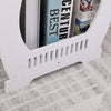 Small Side End Coffee Table Beside lamp Stand Nightstand Storage Shelf White