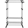 Heavy Duty Garment Rack Clothes Rail Coat Shoe Storage Hanging Standing Shelf UK