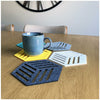 Felt Geometric Large Drinks Coaster Contemporary Modern Placemat