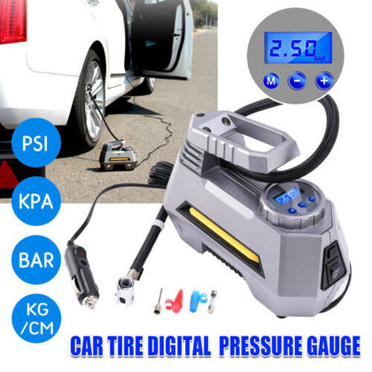12V Car Bike Electric Tyre Inflator 150PSI Portable Cycle Air Compressor Pump UK