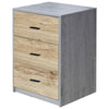 3 Drawer Wooden Bedroom Bedside Cabinet Furniture Storage Nightstand Side Table