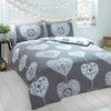 THERMAL 100% BRUSHED COTTON FLANNELETTE QUILT DUVET COVER BED SET COSY WARM SOFT