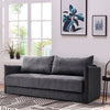 Modern 3 Seater Sofa Bed Click Clack Couch Pull Out Sleeper Settee Sofabed Grey