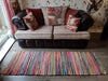 100% Recycled Cotton Handmade Rug Mat Multi Coloured Chindi Floor Rag Rug Runner