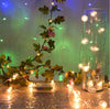 2 m 20LED Artificial Rose Fairy String Lights Christmas Wedding Party Home Decor