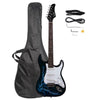 GST-E Rosewood Fingerboard Electric Guitar w/Bag Strap Pick Wire Black