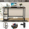 120cm Computer Desk PC Table Laptop Corner Bookshelf Writing Office Unit #