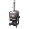 Outdoor Garden Pizza Oven Charcoal BBQ Grill 2-Tier Freestanding with Chimney