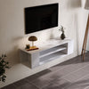 Small Floating TV Unit Stand Wall Mounted Cupboard Media Console Cabinet 100CM