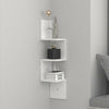 3 Tier Corner Shelf Floating Wall Shelves Storage Display Bookcase Home Decor
