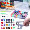 UK 360pcs/set Prong Pliers Ring Press Studs Snap Popper Fasteners Tool Kit