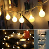 Outdoor Mains Powered Globe String Lights 200LED 20M Waterproof Ball Fairy Decor