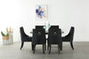 Windsor Tufted Studded Velvet Dining Accent Chair Victoria Door Knocker 1/2/4/6