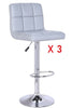 Set of 3 Matching Bar Stools Faux Barstools Kitchen Stool Breakfast Bar Chairs
