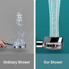 High Pressure Shower Head 360 Rotated Water Saving Hand Spray with Small Fan UK
