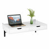 Wall Mounted Computer Desk Floating White Table Space Saving Storage Workstation