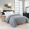 Stylish Bedspread Quilted Comfortable Bedding Cover Double Sided Polyester Grey