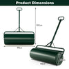 63L Metal Garden Lawn Roller Water Sand Filled Drum Grass Roller Tow Behind