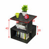 Square 2 Tier Coffee End Table Side TV Sofa Stand Living Room Office Furniture