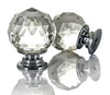 10 Crystal Glass Door Knobs Diamond Drawer Cabinet Furniture Handle Knob Kitchen