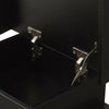 Black Bedside Table Cabinet Nightstand High Gloss 2 Drawer With RGB LED Light