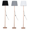 MiniSun Floor Lamp - Tall Stem Copper Light Modern Lampshades LED Bulb Lighting
