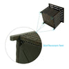 Rattan Umbrella Side Table Outdoor Garden Leisure Coffee Table w/Umbrella Hole