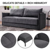 Convertible 3 Seater Pull Out Storage Sofa Bed with 2 Cushions for Living Room