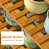 Folding Bamboo Plant Stand Portable Flower Pot Shelf Display Storage Shoe