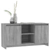 Small Grey Modern TV Stand Media Storage Cabinet Shelf Unit Cupboard Doors Room