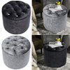 Velvet Vanity Makeup Stool Footstool Dressing Table Chair Round Upholstered Seat