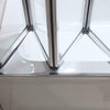 4 Fold Folding Bath Shower Screen 1400mm High Bathroom Glass Door Panel