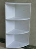 White 3 Tier Wall Mounted Corner Shelf/Shelves Display Dampproof Unit Bathroom