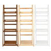 4 TIER FOLDING SHELF LADDER SHELVING UNIT DISPLAY STAND HOME OFFICE STORAGE RACK