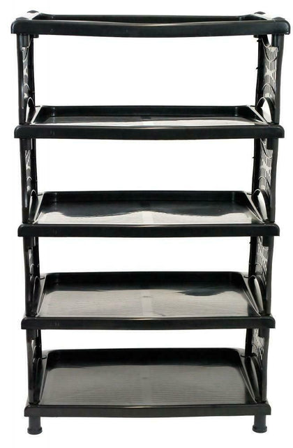 Plastic 5 Tier Shoe Storage Holder Stand Shelf Unit Rack