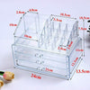 3 Drawer Cosmetic Organiser Makeup Jewellery Acrylic Storage Case Box Clear Tray