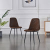 Set of 2/4/6 Velvet Dining Chairs Padded Seat Metal Legs Kitchen Home Office UK