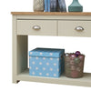 Lisbon Console Hallway Side Table 2 Drawers Shelf Desk Storage Furniture Cream