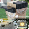 4PCS LED Solar Fence Lights Floor Decking for Outdoor Garden Path Warm White/RGB