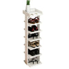 7 Tier Tall Wooden Shoe Storage Rack Hallway Flower Plant Display Shelves White