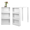 Small Table Wooden Breakfast Bar Table Kitchen Dining Room Furniture Set White